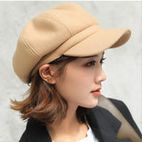Warm Cozy Women’s Balloon Hat - Vintage Rounded Cotton Yellow - Tophatter Daily Deals