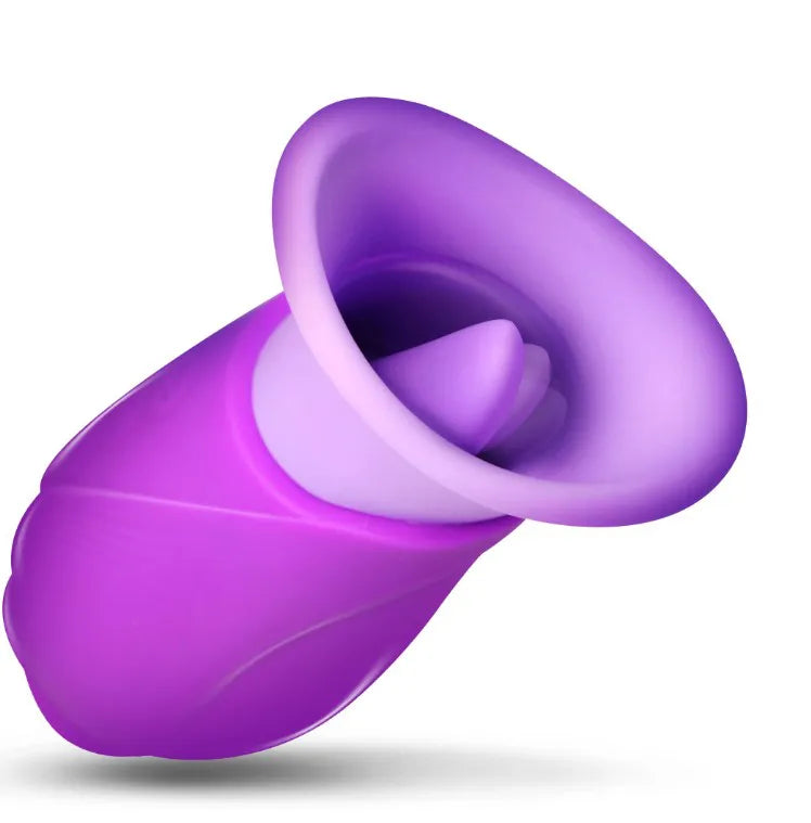 Licking Violet – Suction and Licking Vibrator with 10 Modes > Sex Toys For Ladies > Air Pulsation - Tophatter Daily Deals