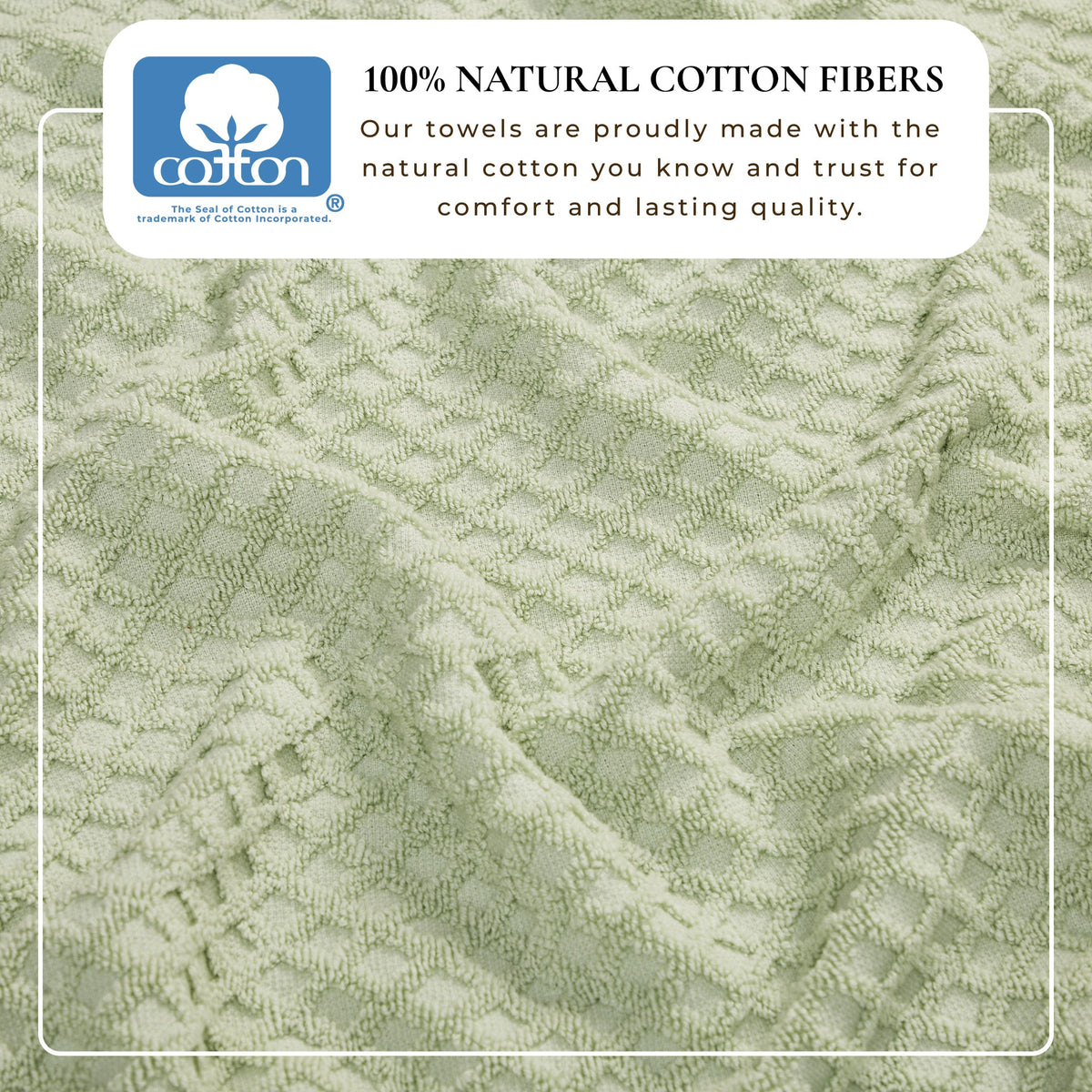 Cotton Diamond Waffle Weave Bath Towel Set - Grayson Collection Bath - Tophatter Daily Deals