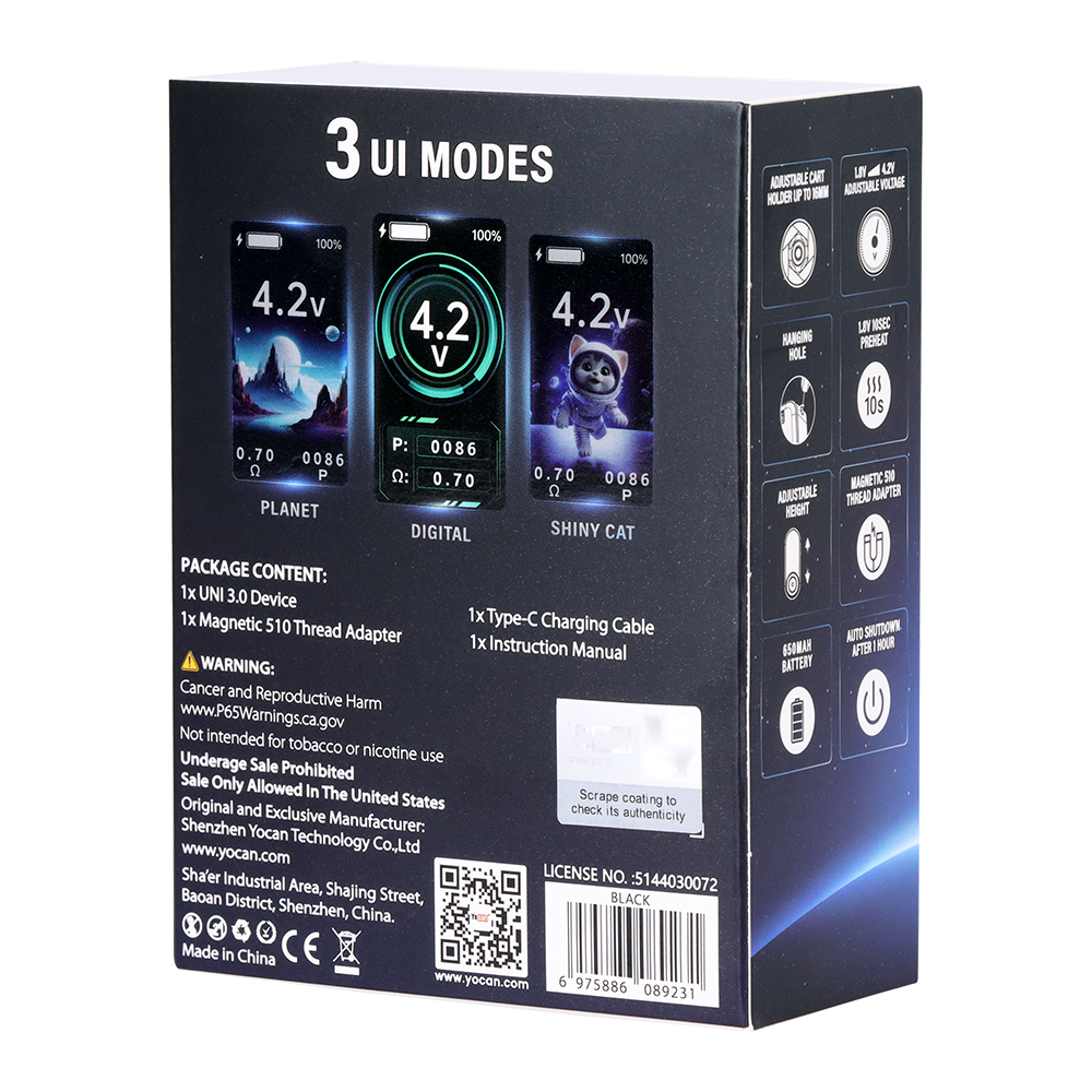 Yocan UNI 3.0 Portable Box Mod Vaporizers - Tophatter Daily Deals