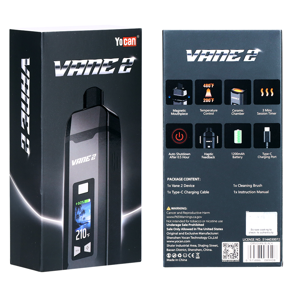 Yocan Vane 2 Dry Herb Vaporizer Vaporizers - Tophatter Daily Deals