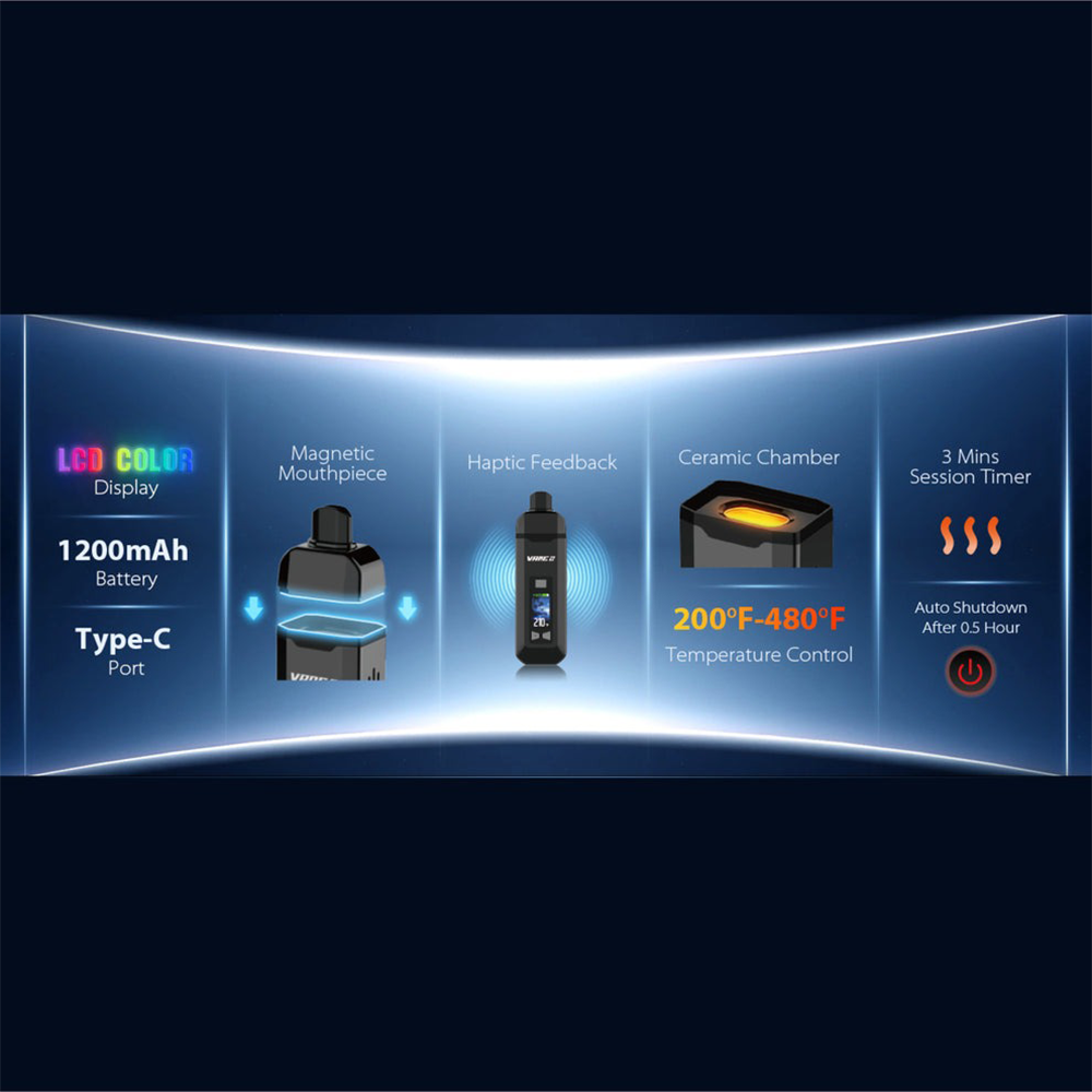 Yocan Vane 2 Dry Herb Vaporizer Vaporizers - Tophatter Daily Deals