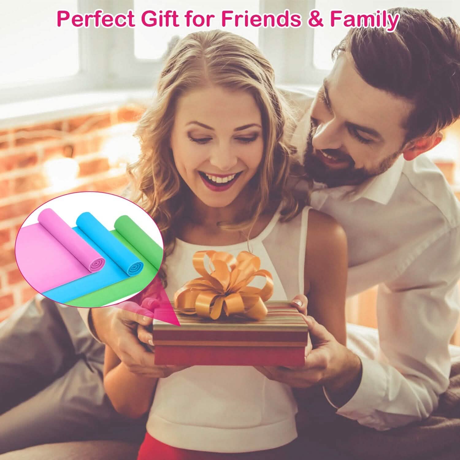 Yoga Resistance Band 3 Sets Non-Toxic Skin-Friendly Fitness & Exercise - Tophatter Daily Deals