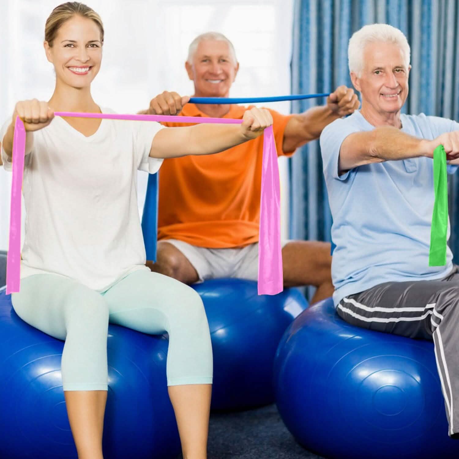 Yoga Resistance Band 3 Sets Non-Toxic Skin-Friendly Fitness & Exercise - Tophatter Daily Deals