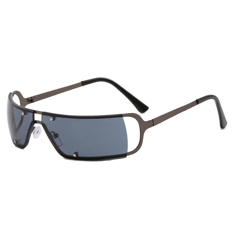 Young Girl Sunglasses Men Cyberpunk Shadow Eyeglasses Gun Gray Sunglasses - Tophatter Daily Deals
