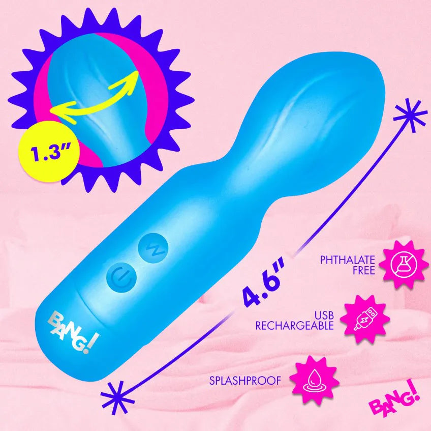 Bang! Silicone Mini Wand – Rechargeable 18-Function Vibrator > Sex Toys > Mini Massagers - Tophatter Daily Deals