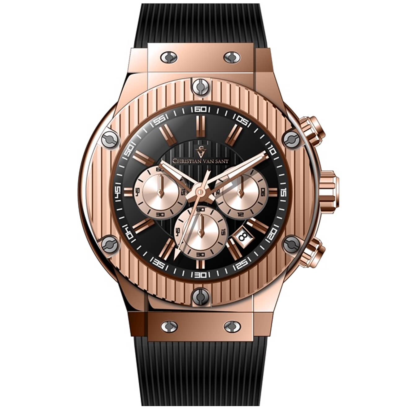 Christian Van Sant Men's Monarchy // CV8146 Red Watches - Tophatter Daily Deals