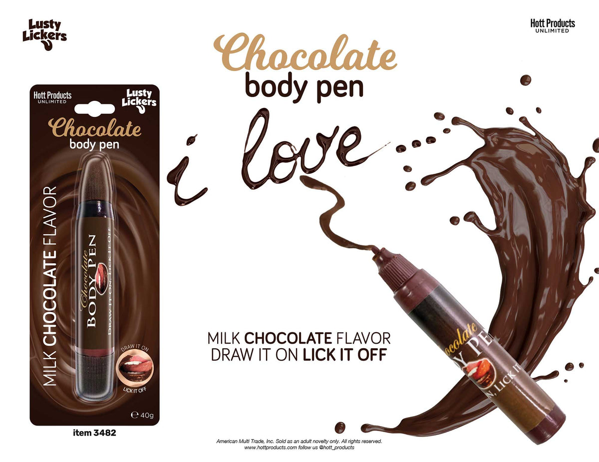 Milk Chocolate Edible Body Pen > Novelties > Candy & Edible Items - Tophatter Daily Deals