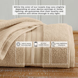 100% Cotton Premium Bath Towel Set - Chiara Collection Bath - Tophatter Daily Deals