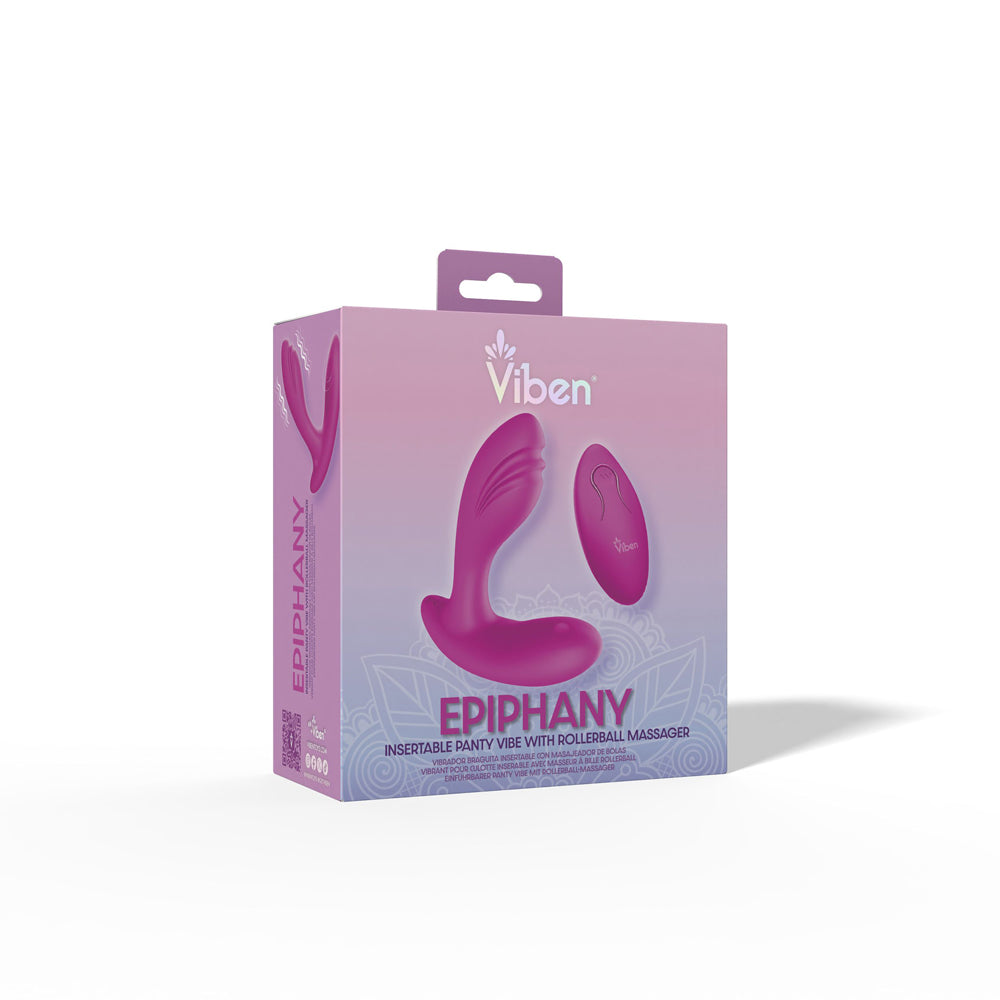 Epiphany Clitoral Rollerball Panty Vibe (Berry) – Remote-Controlled Dual Motor Panty Vibrator > Sex Toys For Ladies > Panty Vibes - Tophatter Daily Deals