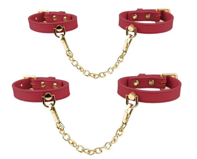 Temptasia Ardor – Silicone Wrist and Ankle Restraints Set > Bondage Gear > Restraints - Tophatter Daily Deals