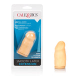 Smooth 3 Inch Ivory Latex Penis Extension with Roll Down Sleeve > Sex Toys For Men > Penis Sleeves - Tophatter Daily Deals