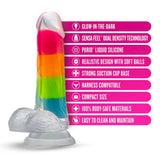 Blush Neo Elite Rainbow Rave (Glow in the Dark) Dual-Density 6.5 Inch Silicone Dildo > Dildos > Realistic Dildos - Tophatter Daily Deals
