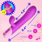 Clit Tapping Pulsing Rabbit (Purple) – Dual-Stimulation Rabbit Vibrator > Vibrators > Ladies > Rabbit - Tophatter Daily Deals