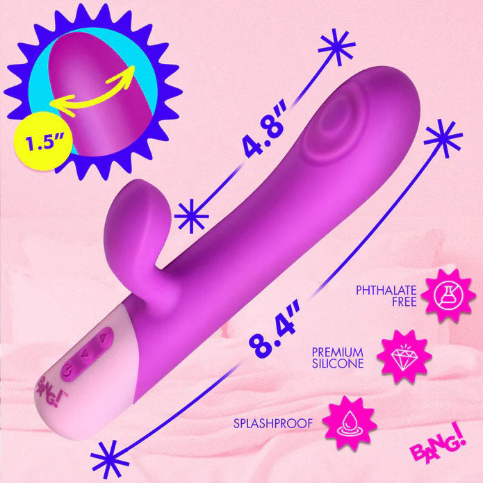 Clit Tapping Pulsing Rabbit (Purple) – Dual-Stimulation Rabbit Vibrator > Vibrators > Ladies > Rabbit - Tophatter Daily Deals
