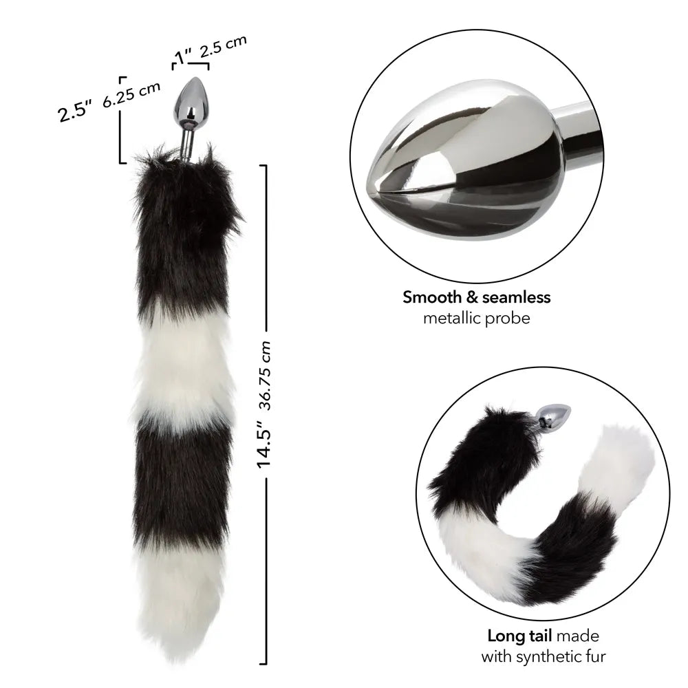 Running Wild Tail – Metallic Probe with Long Tail Accessory > Anal Range > Tail Butt Plugs - Tophatter Daily Deals