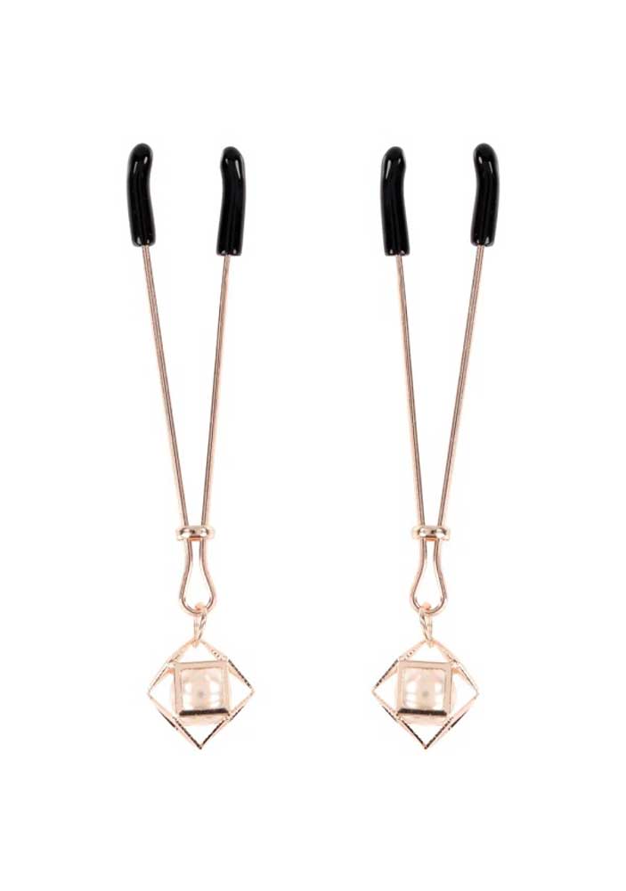 Sex & Mischief Brat Pearl Adjustable Nipple Clips – Set of 2 Clips > Sex Toys > Nipple Clamps - Tophatter Daily Deals