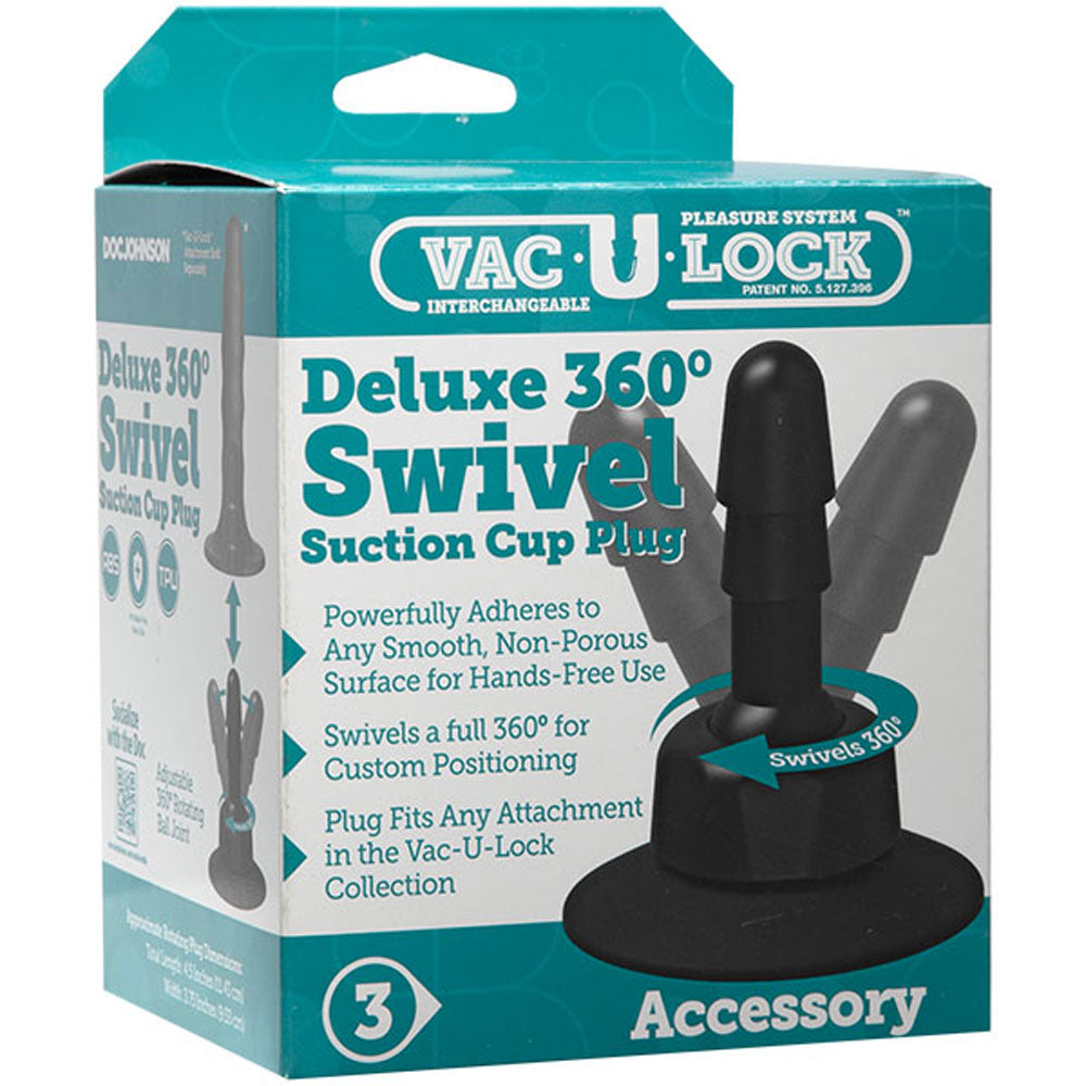 Doc Johnson Vac-U-Lock Deluxe 360° Swivel Suction Cup Plug Accessory > Sex Toys > Sex Machines > Connectors - Tophatter Daily Deals