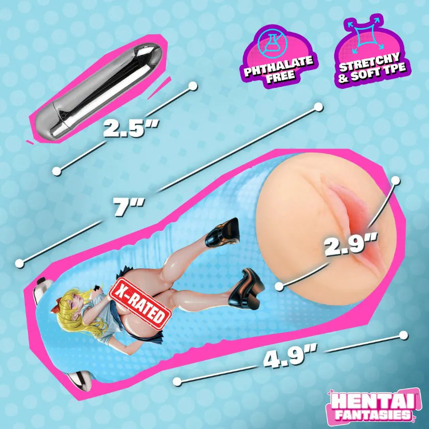 Asuna The School Girl – Vibrating Pussy Stroker with 3-Speed Bullet > Sex Toys For Men > Masturbators > Onahole - Tophatter Daily Deals