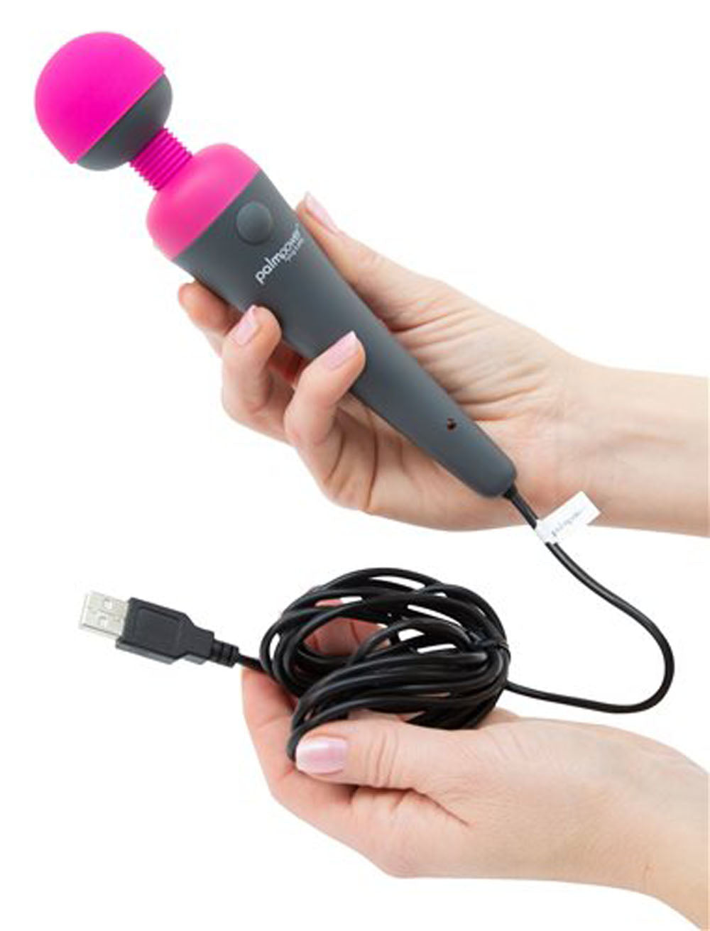 PalmPower Massage Wand Plug and Play with Power Bank > Sex Toys > Massage Wands - Tophatter Daily Deals