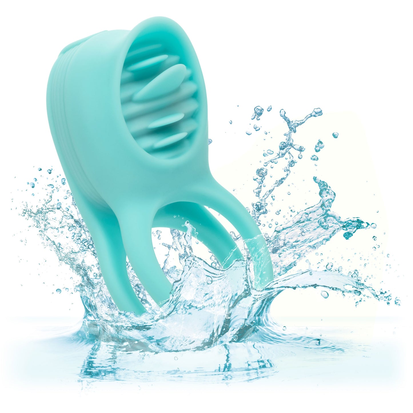 Silicone Rechargeable French Kiss Enhancer – Vibrator with 12 Functions and Flickering Teaser Ring > Cock Ring > Vibrating - Tophatter Daily Deals