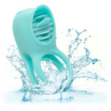 Silicone Rechargeable French Kiss Enhancer – Vibrator with 12 Functions and Flickering Teaser Ring > Cock Ring > Vibrating - Tophatter Daily Deals