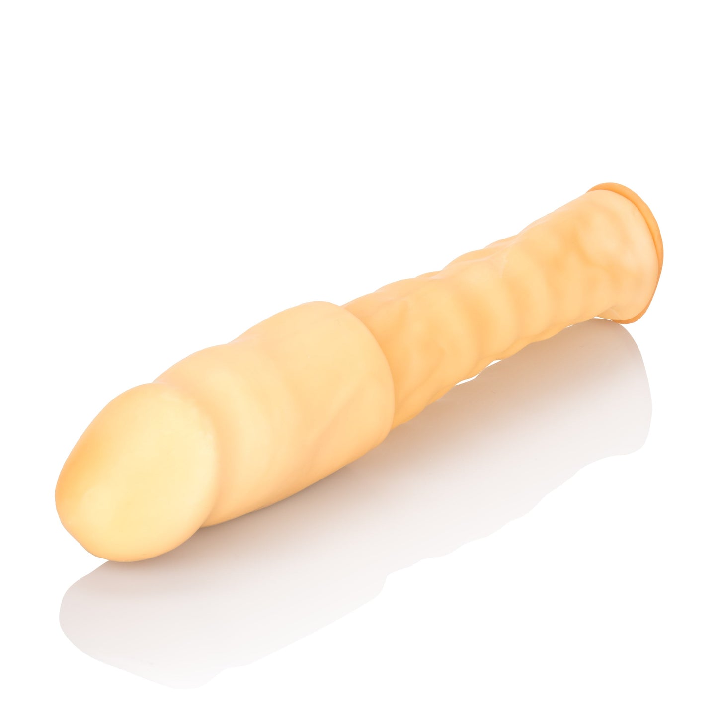 Smooth 3 Inch Ivory Latex Penis Extension with Roll Down Sleeve > Sex Toys For Men > Penis Sleeves - Tophatter Daily Deals