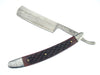 Brown Jigged REAL Bone Handle Straight Razor - TOPHATTER'S ARMORY DEALS Collectible Weapons - Tophatter Daily Deals