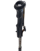 Zap Hike 'n' Strike Stun Gun with Flashlight Hiking Staff Black or Orange Folding Hiking Staffs - Tophatter Daily Deals