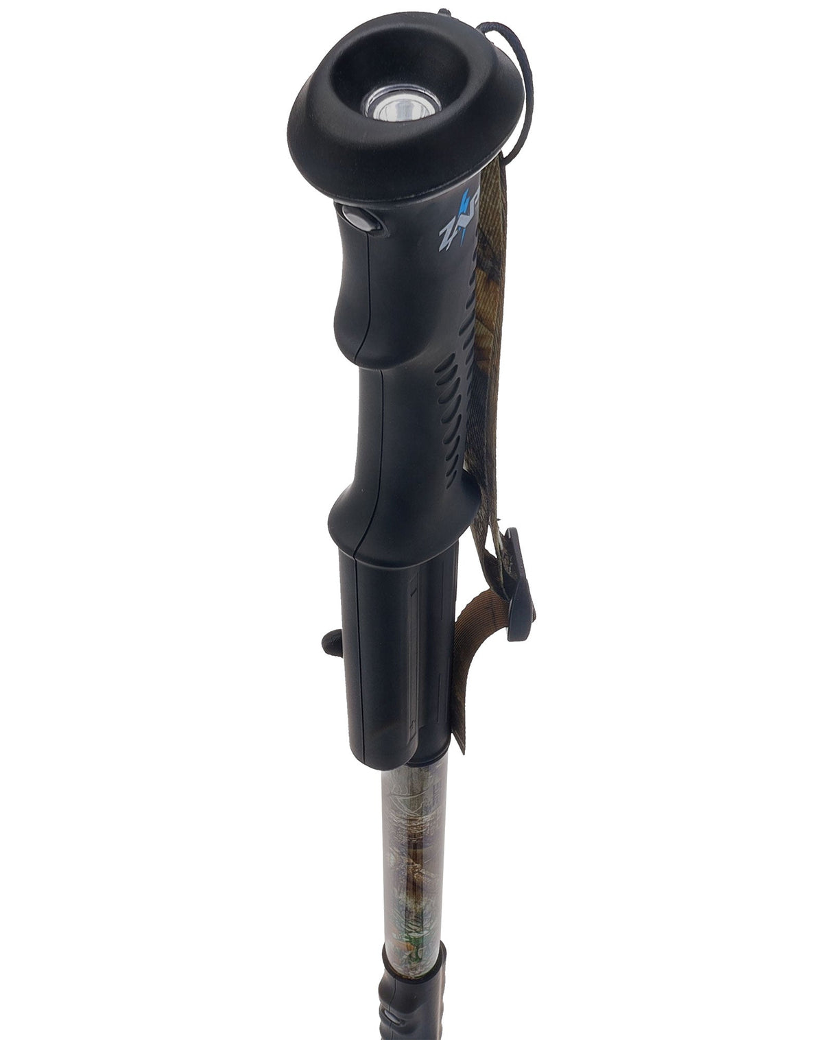 Zap Hike 'n' Strike Stun Gun with Flashlight Hiking Staff Black or Orange Folding Hiking Staffs - Tophatter Daily Deals