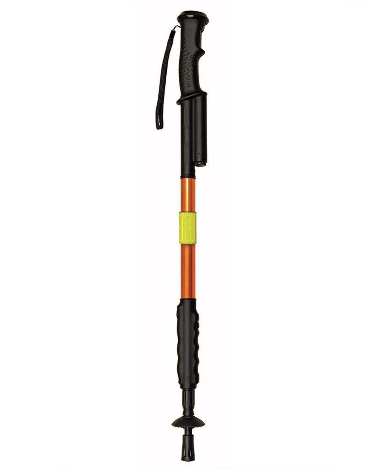 Zap Hike 'n' Strike Stun Gun with Flashlight Hiking Staff Black or Orange Orange Folding Hiking Staffs - Tophatter Daily Deals