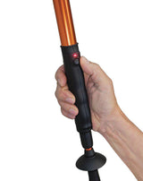 Zap Hike 'n' Strike Stun Gun with Flashlight Hiking Staff Black or Orange Folding Hiking Staffs - Tophatter Daily Deals