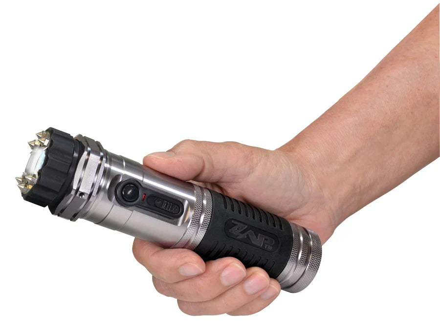 Zap Light Stun Device & Flashlight Folding Hiking Staffs - Tophatter Daily Deals