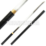 Zatoichi's Straight Shirasaya (Battle Ready) Black Movie Sword - Tophatter Daily Deals