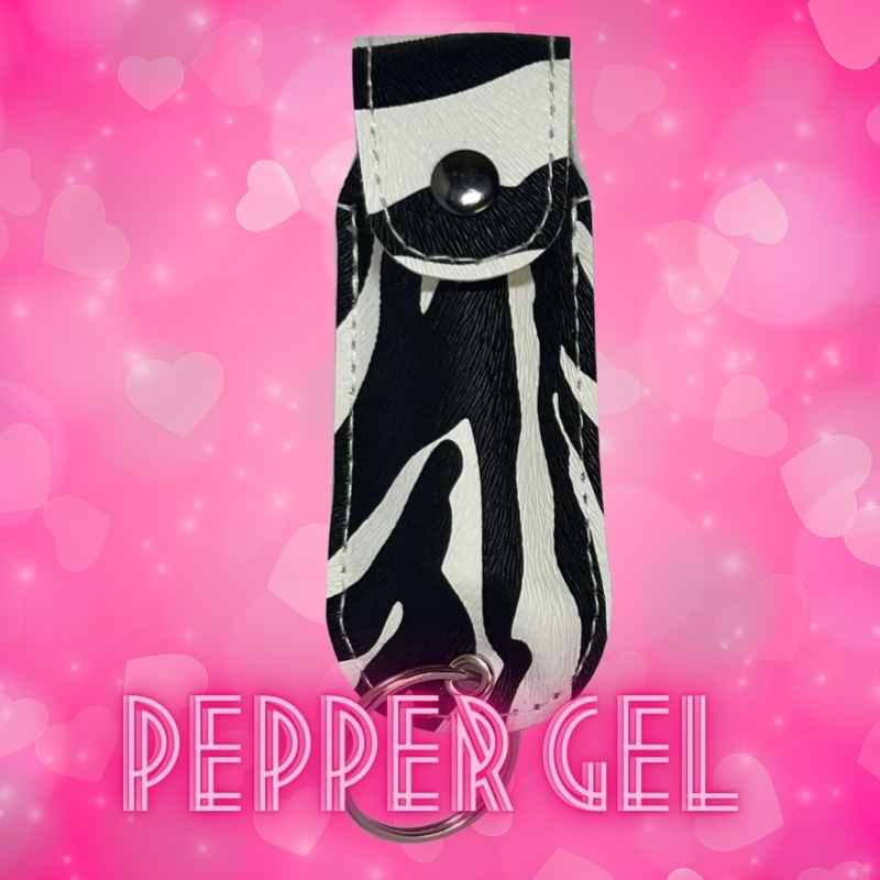 Black Zebra Premium Pepper Gel Defensive Keychain Pepper Spray - Tophatter Daily Deals