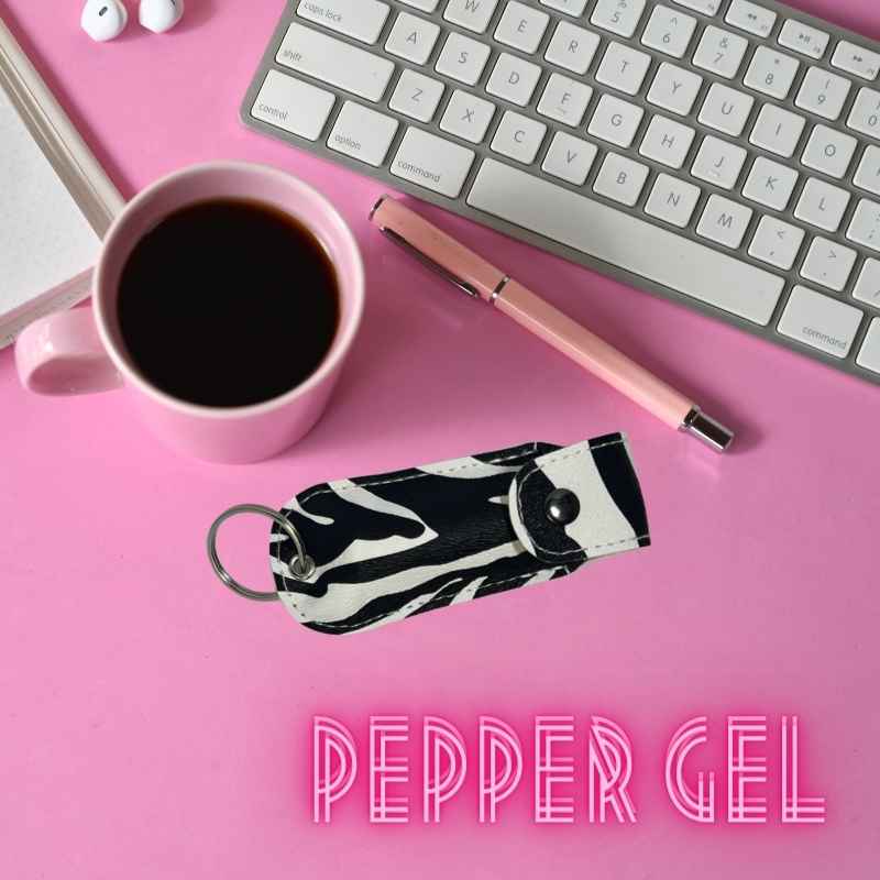 Black Zebra Premium Pepper Gel Defensive Keychain Pepper Spray - Tophatter Daily Deals