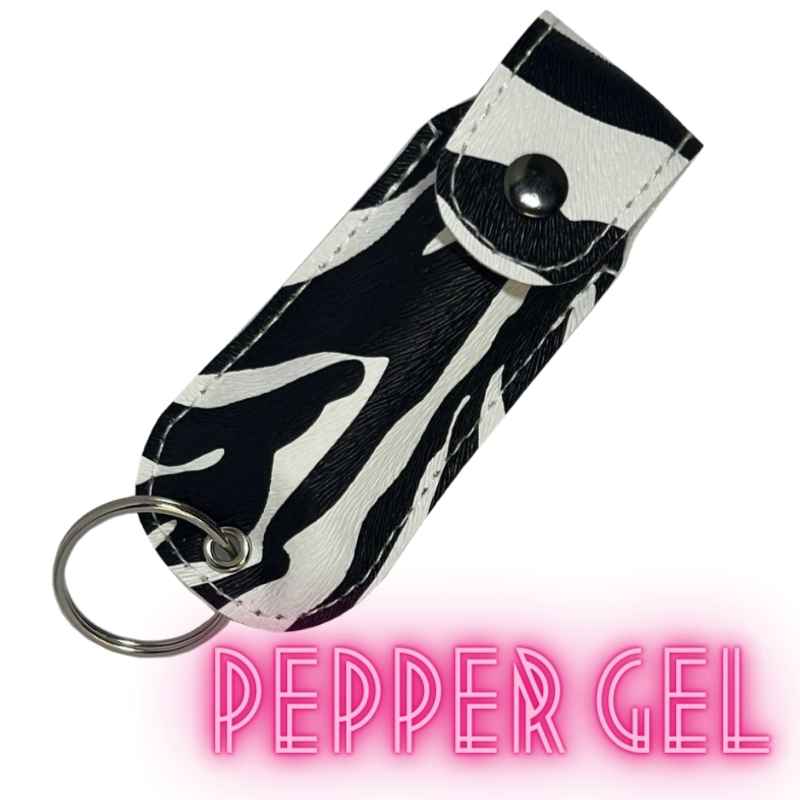 Black Zebra Premium Pepper Gel Defensive Keychain Pepper Spray - Tophatter Daily Deals