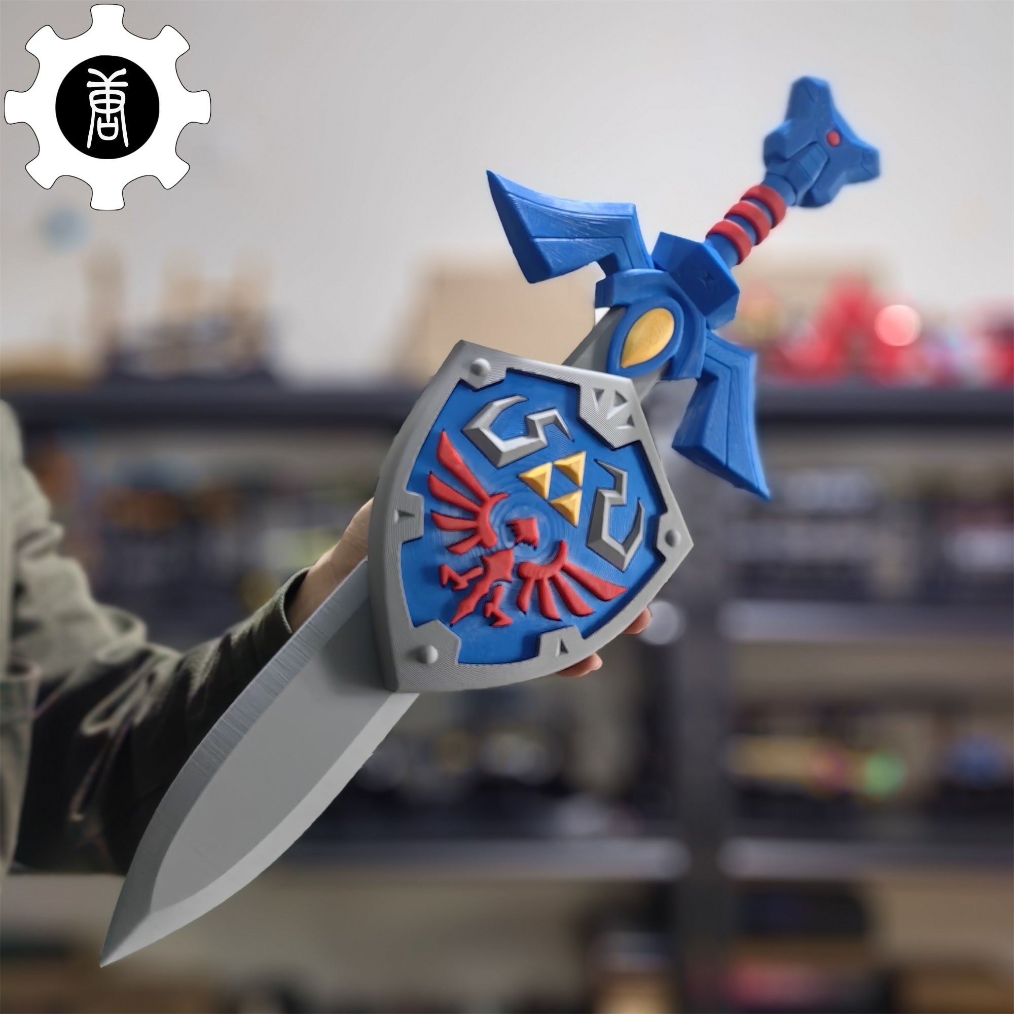 3D-Printed Link Master Sword Hylian Shield Replica - Tophatter Daily Deals