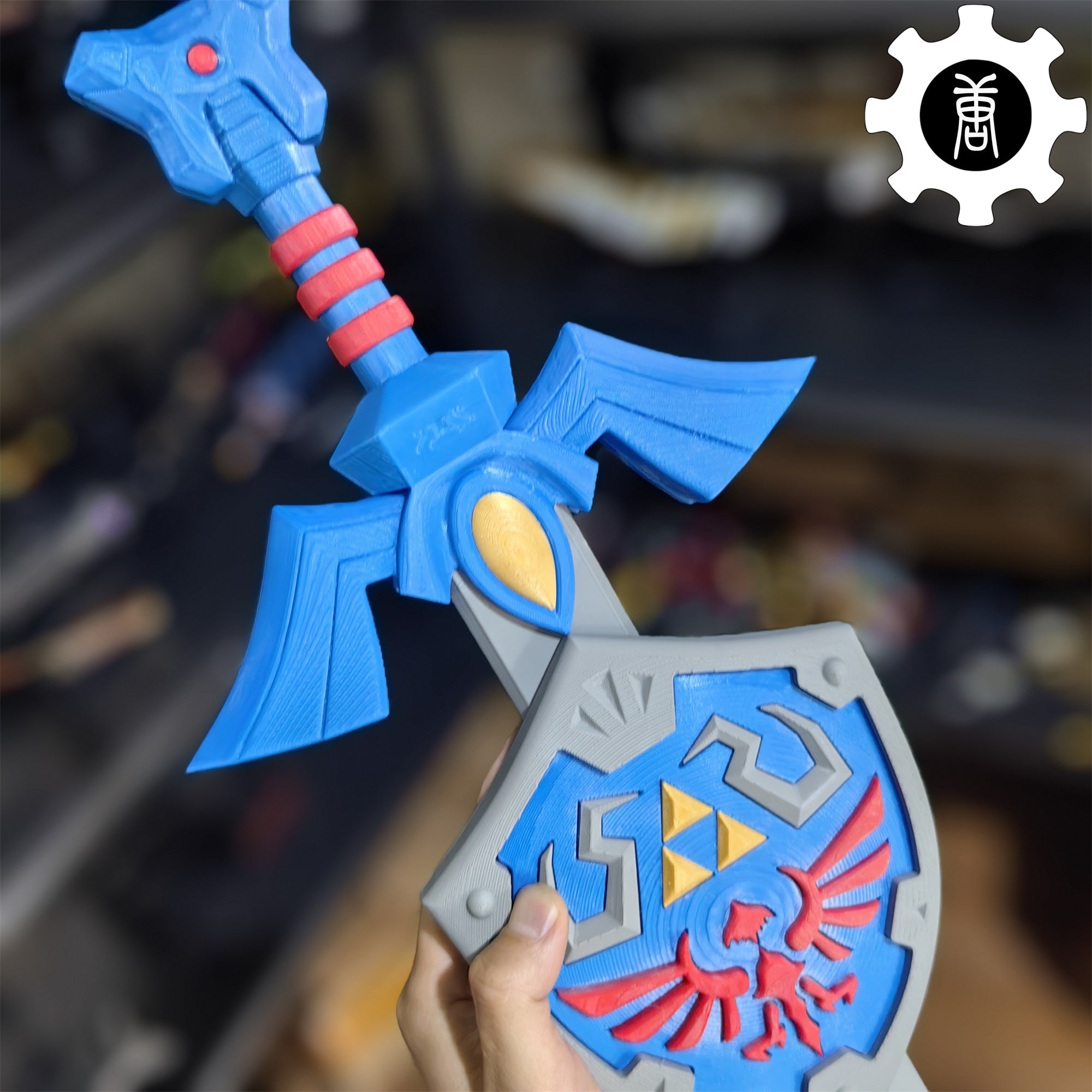 3D-Printed Link Master Sword Hylian Shield Replica - Tophatter Daily Deals