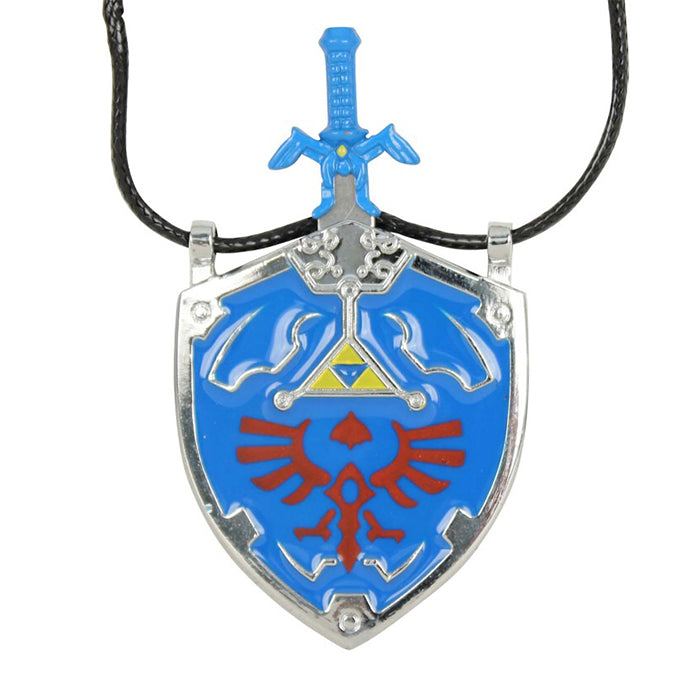 Link's Master Sword with Hylian Shield Necklace Video Game Sword - Tophatter Daily Deals