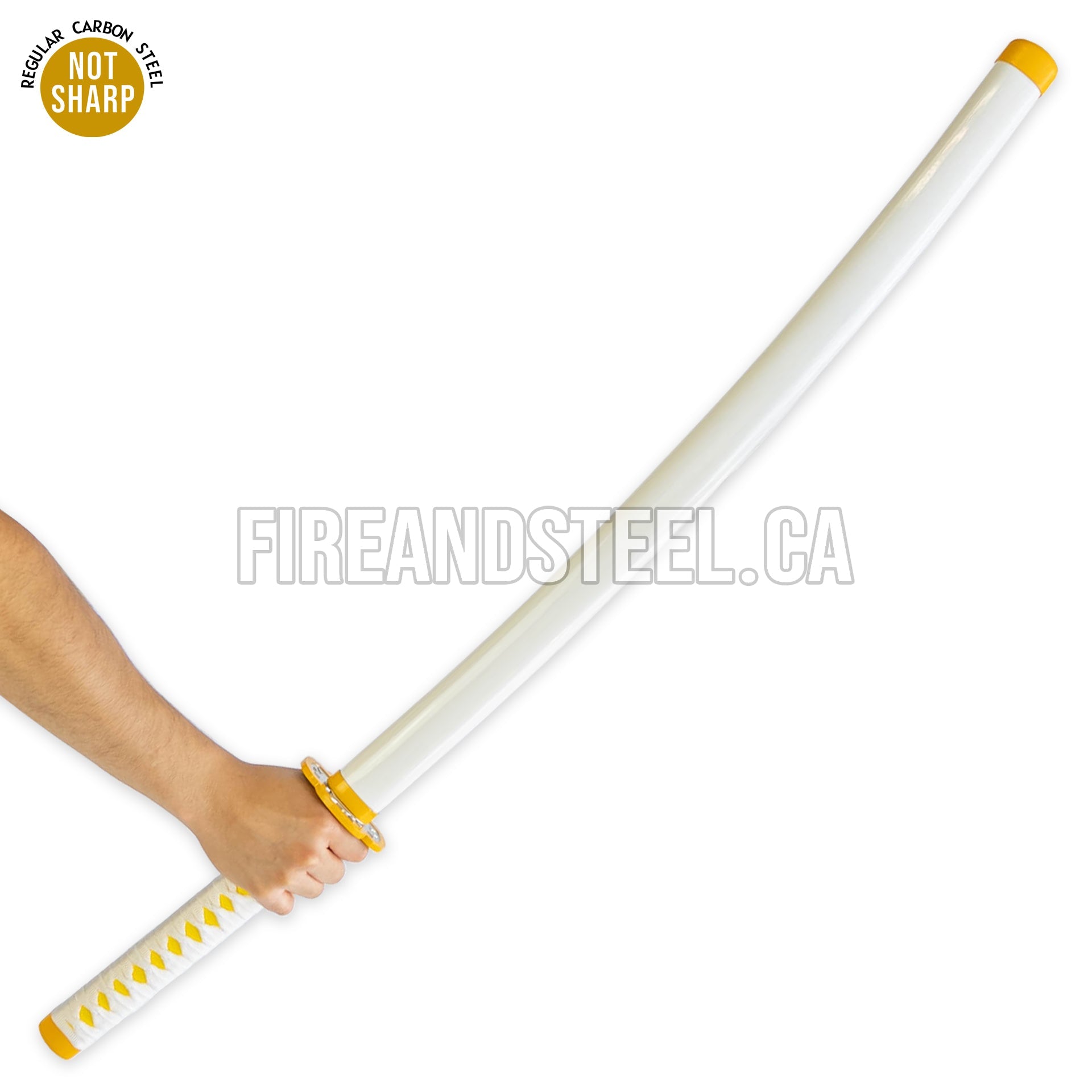 Zenitsu Agatsuma's Yellow Nichirin Katana Anime Sword - Tophatter Daily Deals