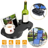 Zero Gravity Chair Cup Holder Clip On Side Tray Garden & Patio - Tophatter Daily Deals