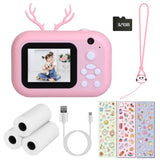 Zero Ink Selfie Camera 1080P HD Video Recorder with Dual Lens 3 Roll Print Papers Cameras & Drones - Tophatter Daily Deals