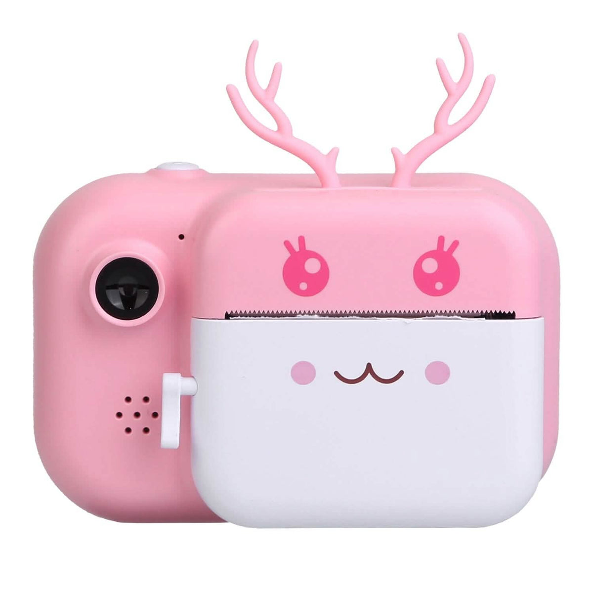 Zero Ink Selfie Camera 1080P HD Video Recorder with Dual Lens 3 Roll Print Papers Pink Cameras & Drones - Tophatter Daily Deals