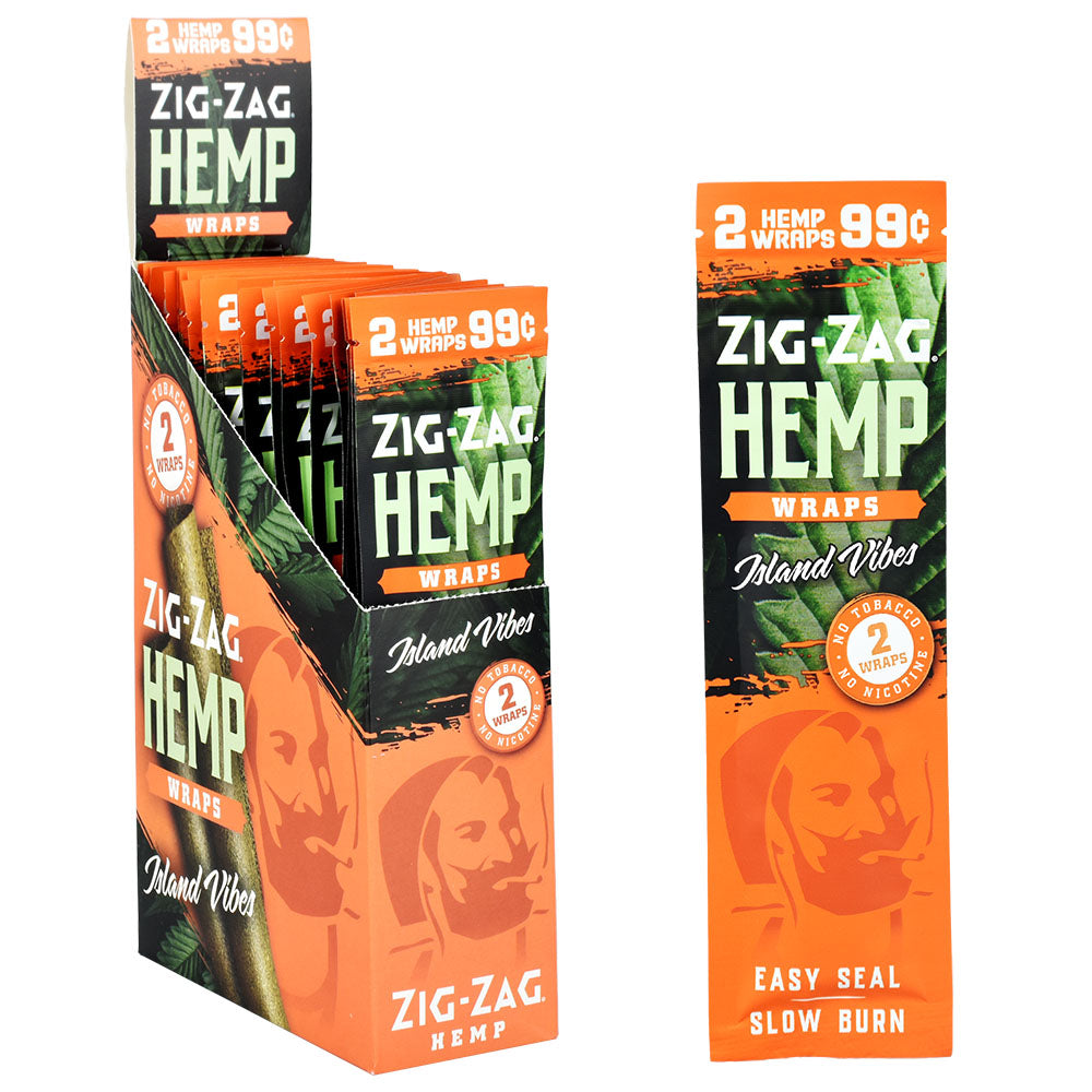 Zig Zag Natural Wraps Island Vibes Blunt Wraps & Leaf Rolls - Tophatter Daily Deals