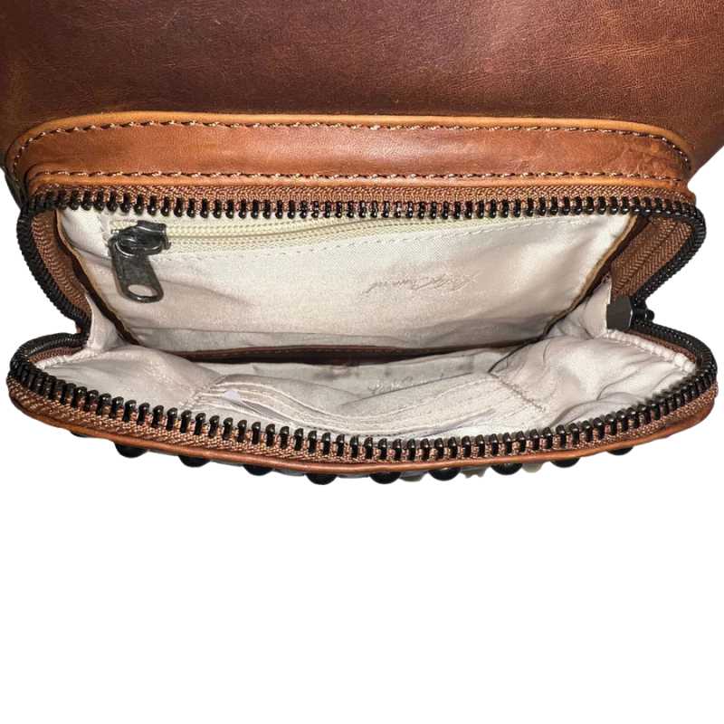 Abby Concealed Carry Studded Leather Backpack Purse Handgun Purses - Tophatter Daily Deals