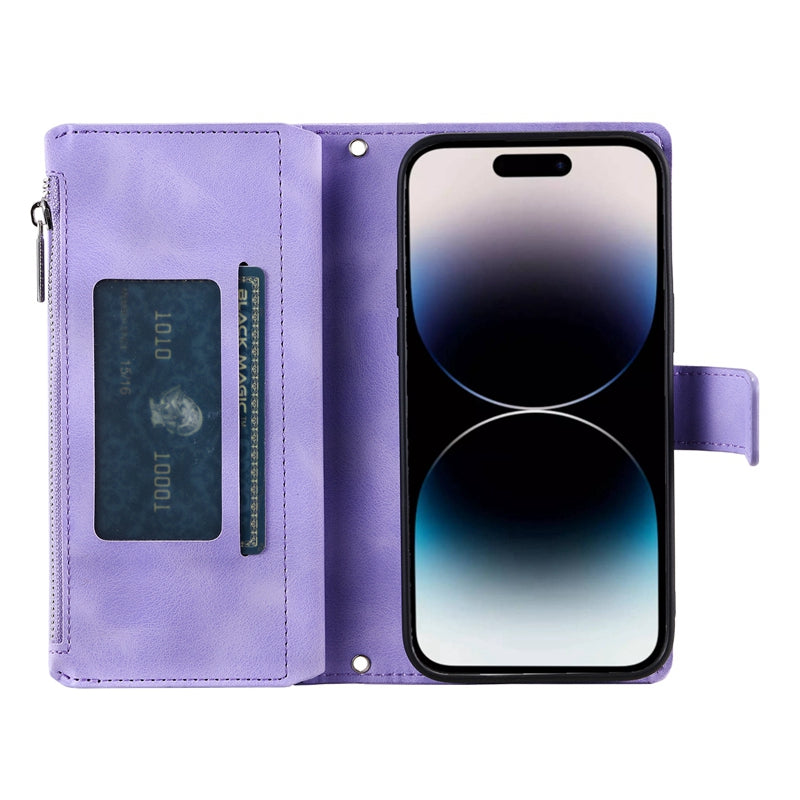 Luxury Zipper Wallet Case For IPhone Leather Card Slot Phone Bag iPhone Cases - Tophatter Daily Deals