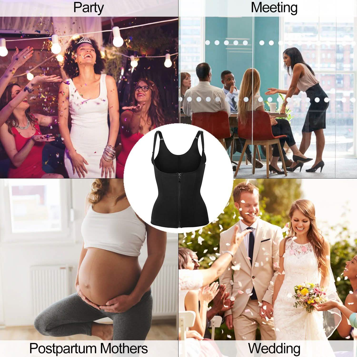 Zippered Waist Trainer Corset Women's Lingerie - Tophatter Daily Deals