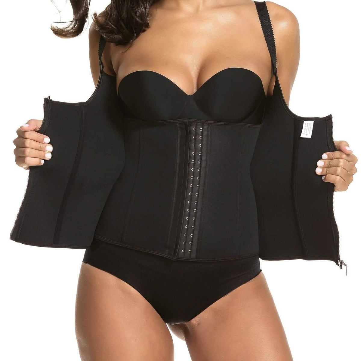 Zippered Waist Trainer Corset Women's Lingerie - Tophatter Daily Deals