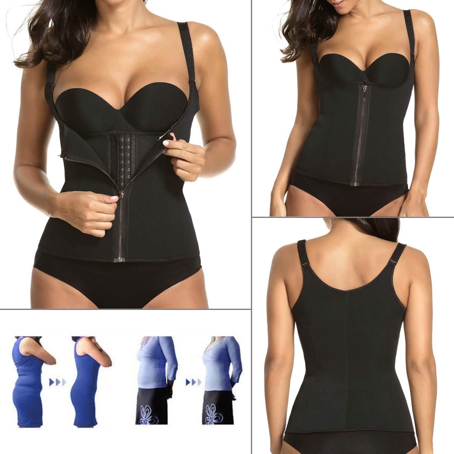 Zippered Waist Trainer Corset Women's Lingerie - Tophatter Daily Deals
